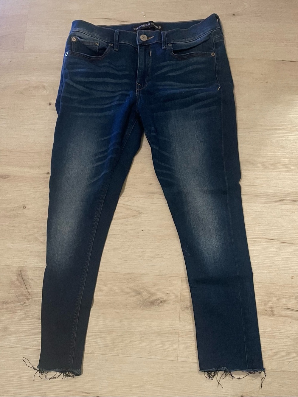Express Women’s Skinny Jeans - Dark Blue Wash